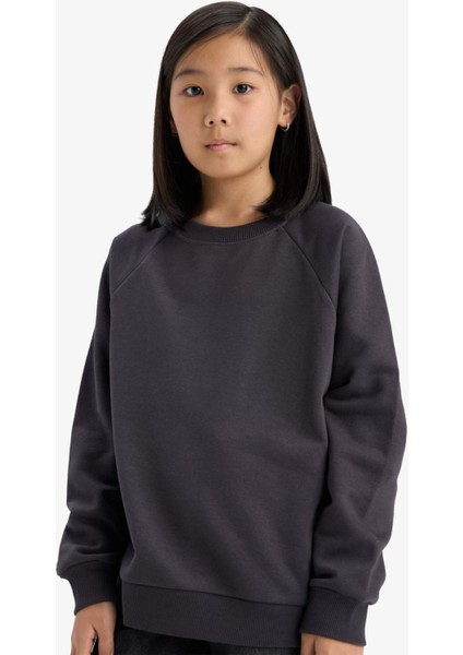 Erkek Çocuk Bisiklet Yaka Basic Düz SWEATSHIRT E8415A825AU modelleri