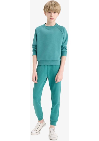 Erkek Çocuk Bisiklet Yaka Basic Düz Okul Sweatshirt E8415A825AU fiyatları