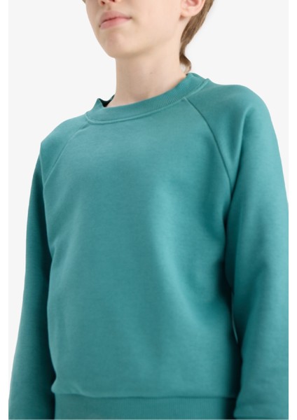 Erkek Çocuk Bisiklet Yaka Basic Düz Okul Sweatshirt E8415A825AU indirimleri