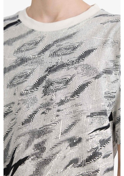 Erkek Çocuk Bisiklet Yaka Desenli Kısa Kollu Tişört F3770A825AU indirimleri