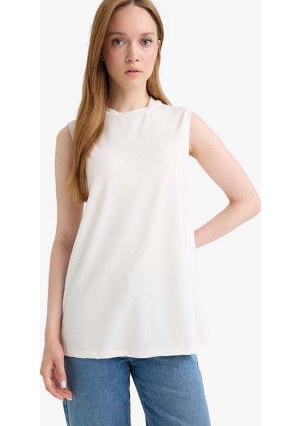 Regular Fit Bisiklet Yaka Kolsuz Tunik F9753AX25HS modelleri