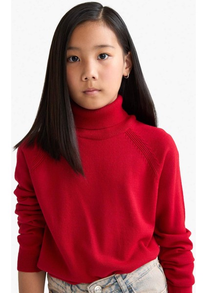 Kız Çocuk Balıkçı Yaka Triko Kazak R1953A625WN modelleri