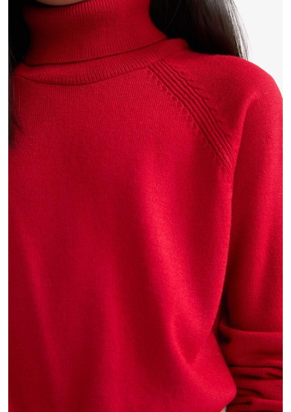 Kız Çocuk Balıkçı Yaka Triko Kazak R1953A625WN indirimleri