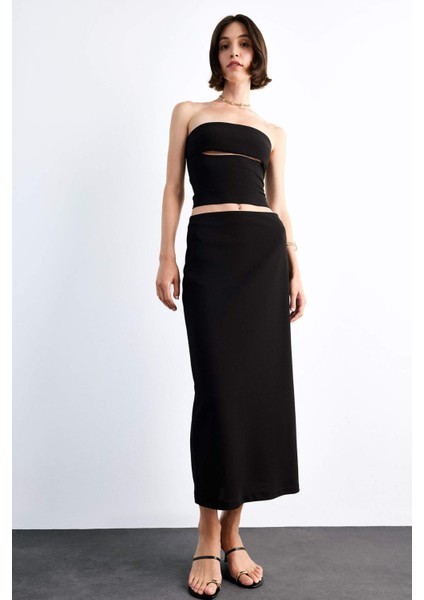 Fitted Twill Midi Etek G0190AX25SM fiyatları