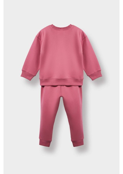 Kız Bebek 2'li Takım İçi Yumuşak Tüylü Sweatshirt Eşofman Altı E8360A525AU fırsatları