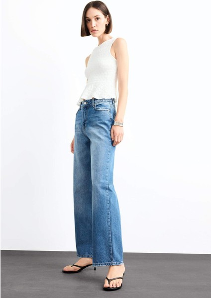 Straight Fit Jean PANTOLON G0460AX25SM modelleri