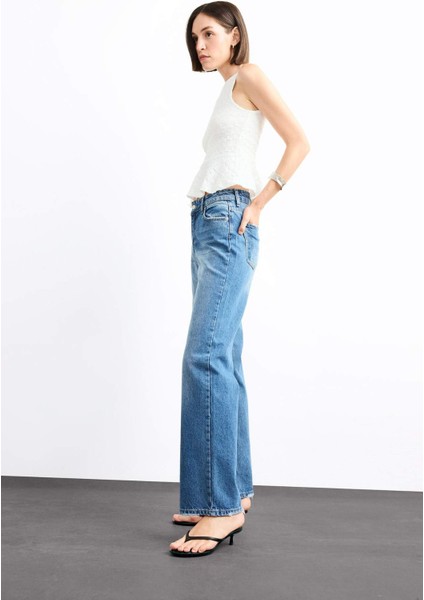 Straight Fit Jean PANTOLON G0460AX25SM fırsatları