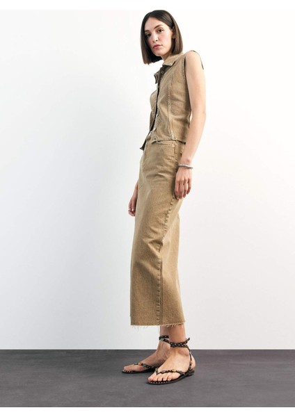 Long Fit Midi Jean ETEK F9560AX25SM fiyatları