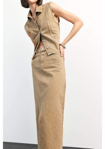 Long Fit Midi Jean ETEK F9560AX25SM fırsatları