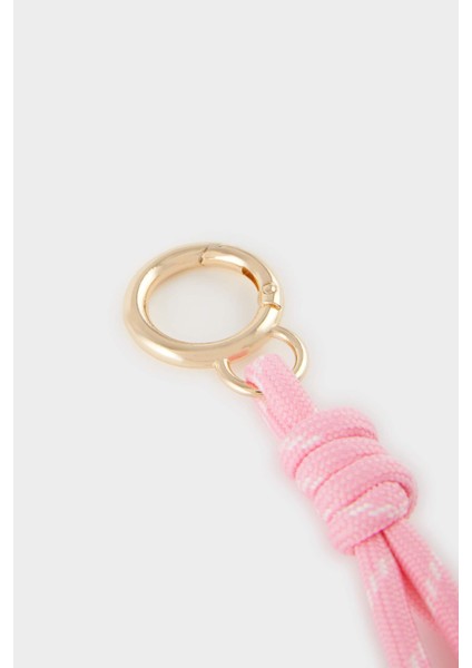 Kadın Pembe İpli Kalp Kurdele Charm Anahtarlık F1722AXNS modelleri