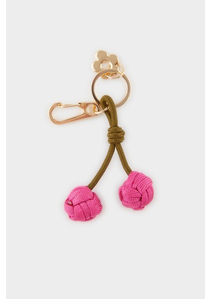 Kadın Pembe Toplu Charm Anahtarlık F1727AXNS