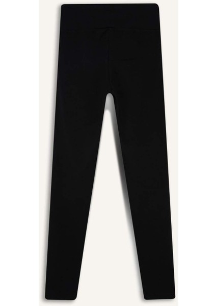 Fit Yüksek Bel Beli Saran Pamuklu Basic Düz Sporcu Tayt Z6327AZ25AU