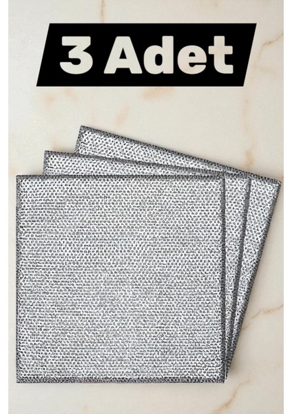 3 Adet Tencere Tava Ovma Bezi Tekrar Kullanılabilir Tel Bulaşık Bezi Temizlik Süngeri