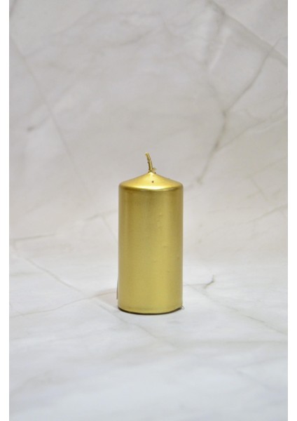 Bar Mumu Baton Mum Tekli 38 mm Çap 80 mm Uzunluk Varaklı Boya Kokusuz Silindir Mum – Parafin Wax