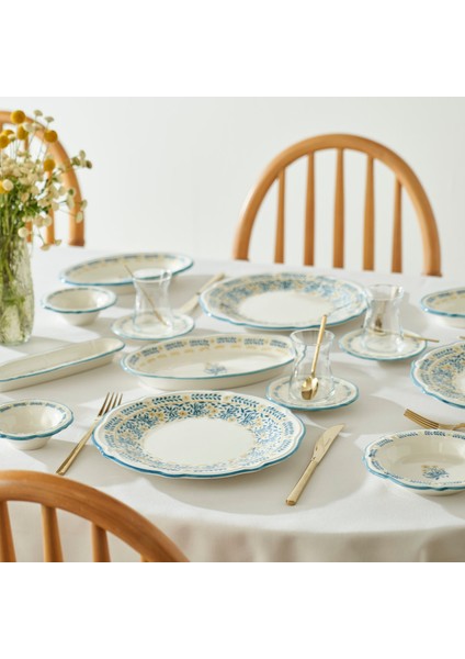Liana Stoneware 26 Parça 6 Kişilik Kahvaltı Takımı Mavi fiyatları