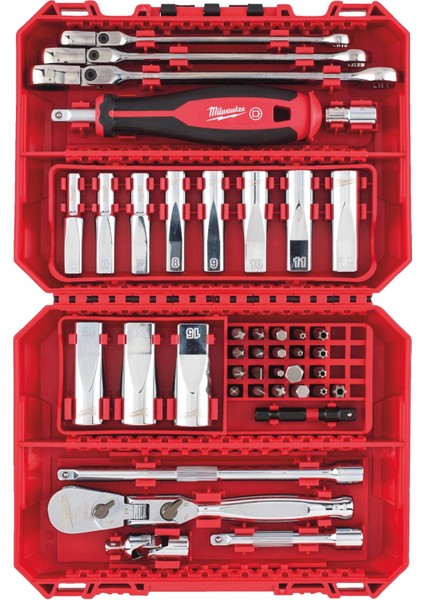 1/4'' Cırcır Tornavida Kollu Lokma Seti 42 Parça - 4932498382