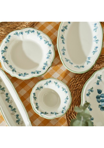 Ocaliptus Stoneware 26 Parça 6 Kişilik Kahvaltı Takımı Yeşil fırsatları