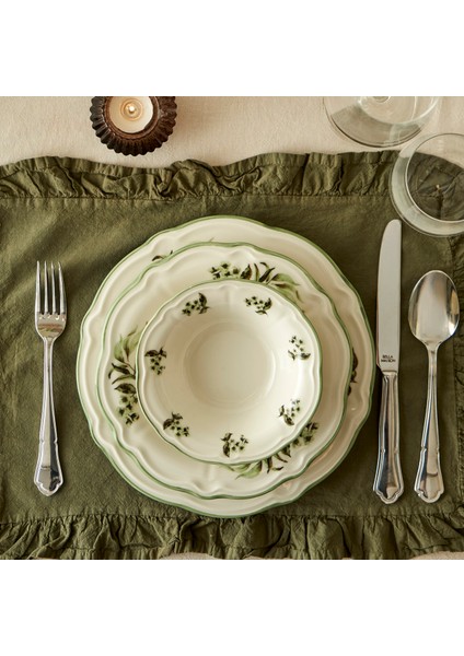 Julia Stoneware 24 Parça 6 Kişilik Yemek Takımı Yeşil modelleri