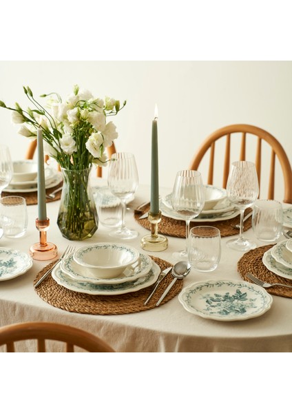 Isabella Stoneware 24 Parça 6 Kişilik Yemek Takımı Yeşil fiyatları