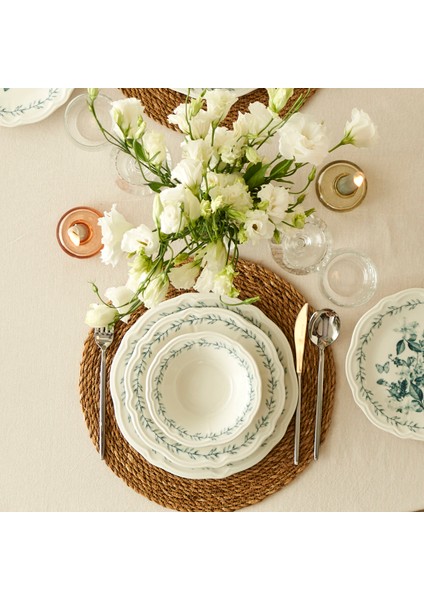 Isabella Stoneware 24 Parça 6 Kişilik Yemek Takımı Yeşil modelleri