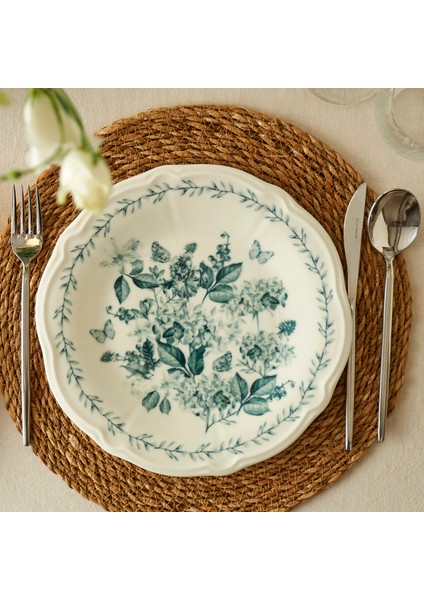 Isabella Stoneware 24 Parça 6 Kişilik Yemek Takımı Yeşil fırsatları