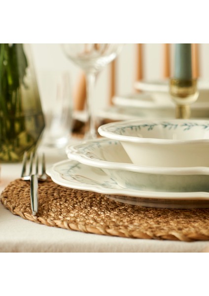 Isabella Stoneware 24 Parça 6 Kişilik Yemek Takımı Yeşil