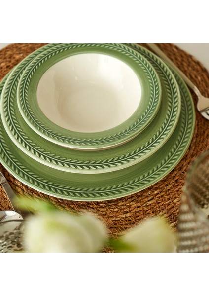 Monica Stoneware 12 Parça 4 Kişilik Yemek Takımı Yeşil indirimleri