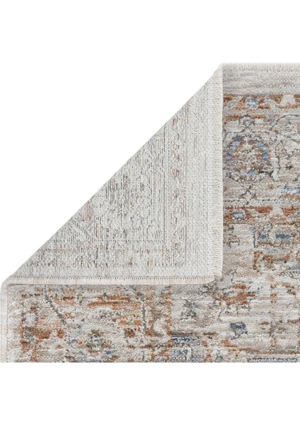 Prime Bej Modern Vintage Eskitme Etnik Desenli Otantik Halı Yumuşak Klasik Salon Oturma Odası Halısı