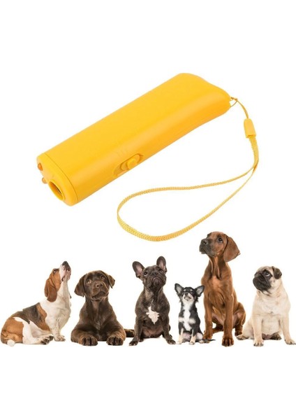 Ultrasonik Köpek Uzaklaştırıcı Cihaz - 150 Desibel, Ses Dalgasıyla Zararsız Koruma, LED Işıklı, Taşınabilir modelleri