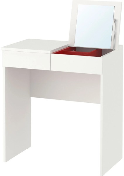 Brımnes Makyaj Masası Beyaz 70 x 42 cm Çekmeceli Aynalı