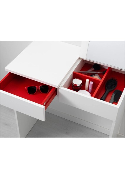 Brımnes Makyaj Masası Beyaz 70 x 42 cm Çekmeceli Aynalı fırsatları