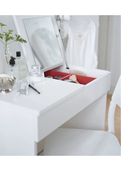Brımnes Makyaj Masası Beyaz 70 x 42 cm Çekmeceli Aynalı indirimleri
