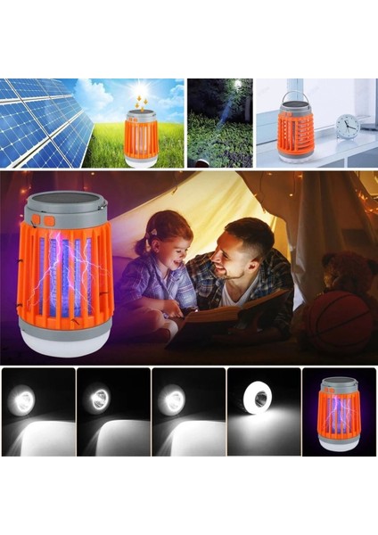 Askılı Solar Enerji Ile Şarj Olabilen Sinek kovucu Kamp Feneri Işıldak modelleri