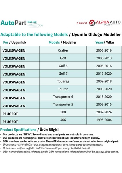 Audi ve Volkswagen Için Tampon Klipsi- Kısa- 100'LÜ indirimleri