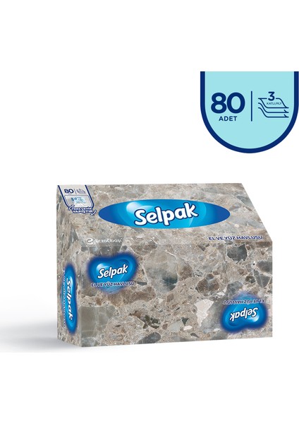 El ve Yüz Havlusu Kutulu Mermer Desen 80 Yaprak fiyatları