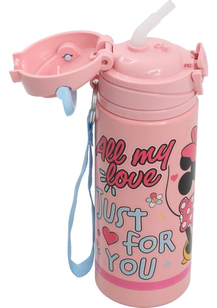 Mınnıe Mouse Plastik Matara Frx 500ML Jfu modelleri