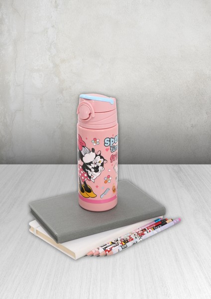 Mınnıe Mouse Plastik Matara Frx 500ML Jfu