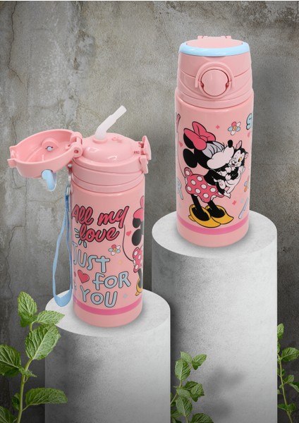 Mınnıe Mouse Plastik Matara Frx 500ML Jfu