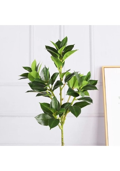 Kamelya Yaprakları Dekoratif Yapay Ficus Kileri Ev Dekoru Için Uzun Dallı Yeşillik Iç Estetik Için (Yurt Dışından)