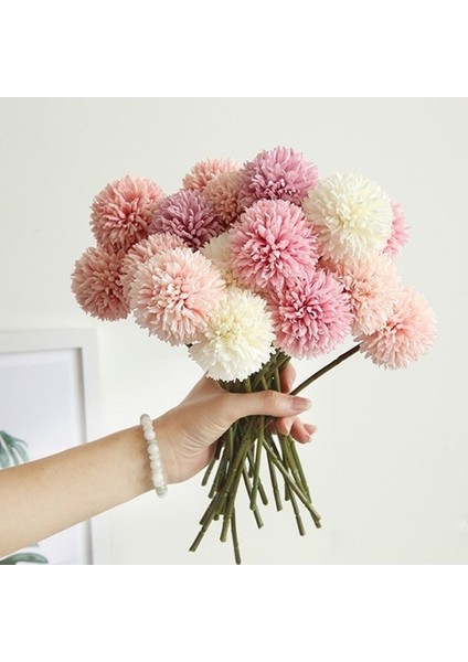 A-Beyaz 6 Adet 3/6/10 Adet Ipek Karahindiba Çiçek Topu Çiçekler Dıy Ev Düğün Dekorasyon Yapay Çiçek Buketi Sevgililer Günü Hediyeleri (Yurt Dışından) modelleri