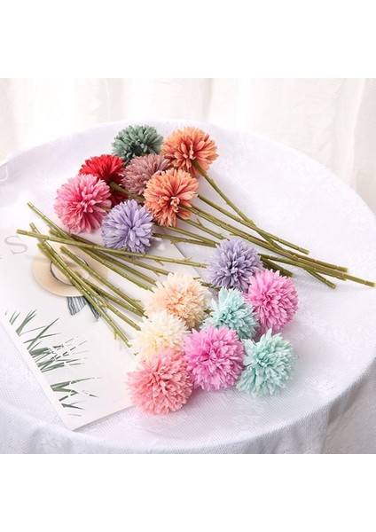 A-Beyaz 6 Adet 3/6/10 Adet Ipek Karahindiba Çiçek Topu Çiçekler Dıy Ev Düğün Dekorasyon Yapay Çiçek Buketi Sevgililer Günü Hediyeleri (Yurt Dışından) fırsatları