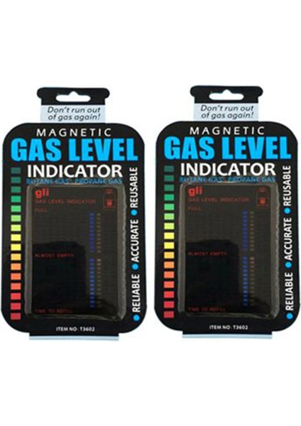 2 Adet Pratik Propan Yakıt Gaz Tankı Seviye Göstergesi Manyetik Gösterge Karavan Şişe Sıcaklık Ölçüm Çubuğu (Yurt Dışından)