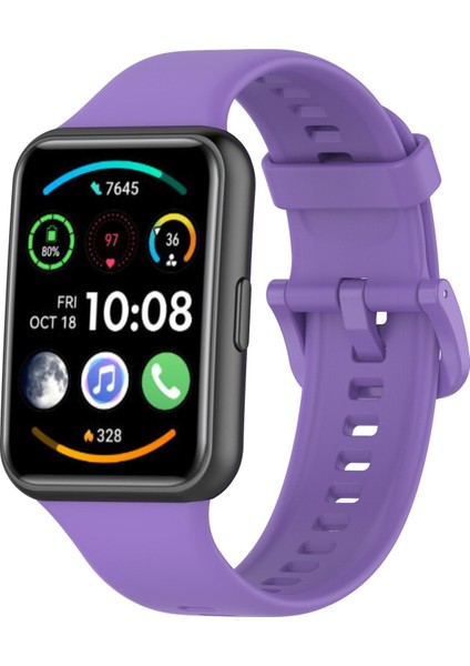 Huawei Watch Fit 2 Için Renkli Silikon Kayış (Yurt Dışından)