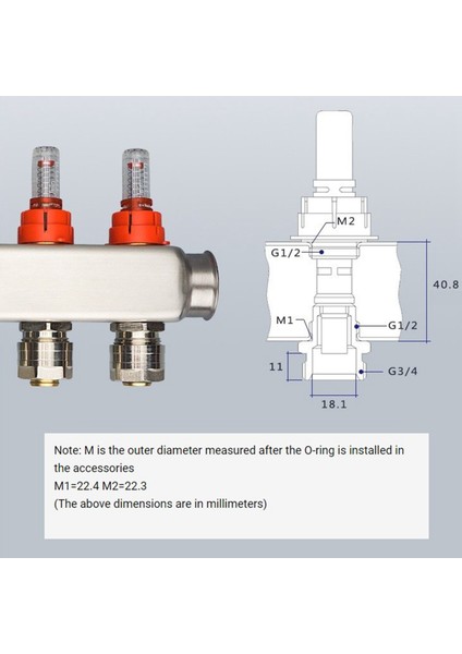 Yerden Isıtma Su Ayırıcı Aksesuarları Için Akış Ölçerin Değiştirilmesi Için Paslanmaz Çelik Manifold (Yurt Dışından) fiyatları
