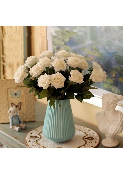 Mor Çekirdek Gül 3 Adet 3/5 Adet Güller Yapay Çiçekler Flanel Gül Çiçek Şube Yapay Kırmızı Güller Düğün Ev Dekorasyon Için Gerçekçi Gül (Yurt Dışından) fiyatları