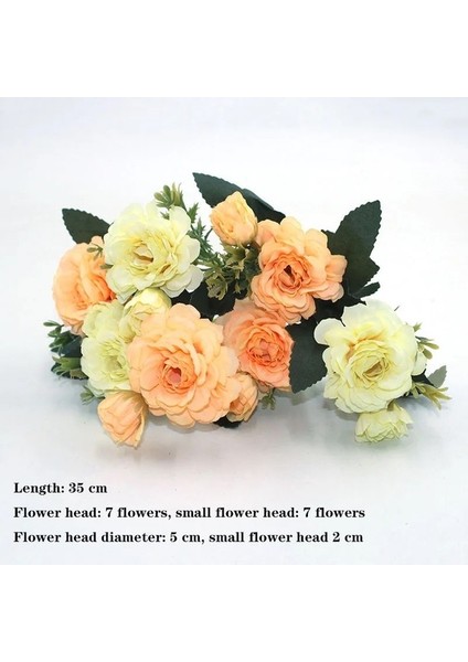 15 Sarı Çeşitli Sonbahar Çay Gül Şakayık Ipek Çiçek Sonbahar Gerbera Papatya Çiçek Plastik Dıy Düğün Ev Aksesuarları (Yurt Dışından) fırsatları
