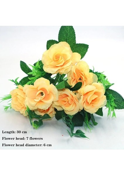 15 Sarı Çeşitli Sonbahar Çay Gül Şakayık Ipek Çiçek Sonbahar Gerbera Papatya Çiçek Plastik Dıy Düğün Ev Aksesuarları (Yurt Dışından) indirimleri