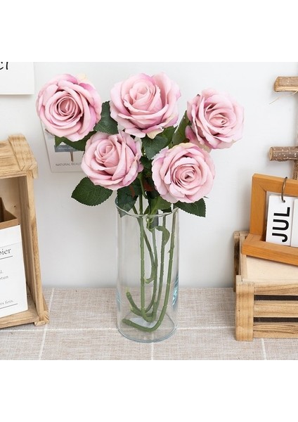 A-6 5 Adet 1 Adet/5 Adet Güzel Ipek Yapay Gül Çiçek Düğün Ev Masa Süsü Uzun Buket Düzenleme Ki Sevgililer Günü Hediyeleri (Yurt Dışından) fiyatları