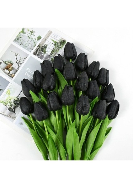 K21 5 Adet 35 cm Lale Çiçek Yapay Lale Buketi 10/5 Adet Pe Köpük Çiçek Düğün Töreni Için Dekor Ev Bahçe Buket Dekor (Yurt Dışından)