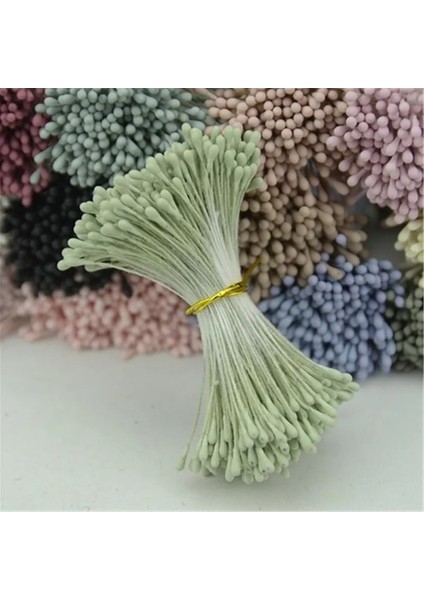 Champange 400 Adet 1mm Retro Mat Çift Kafaları Mini Çiçek Ercik Pistil Düğün Dekorasyon Dıy Noel Scrapbooking Hediye Kutusu Zanaat (Yurt Dışından) indirimleri